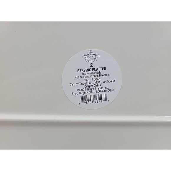 John Derian Target Thanksgiving Fall Melamine Hexagon Cheese Serving Platter New - Picture 4 of 4